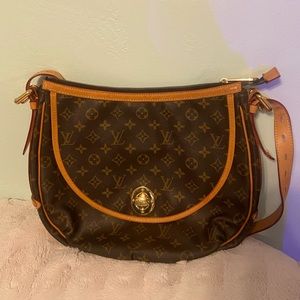Louis Vuitton Brown Monogram Leather Handbag